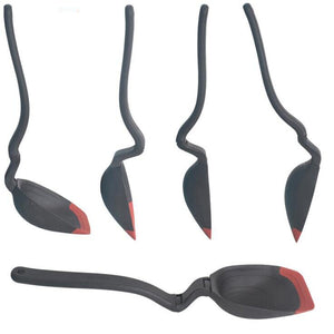 360 Angle Multifunction Silicone Serving Ladle with Capacity Scale