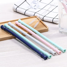 Load image into Gallery viewer, Foldable Silicone Reusable Straw with Carrying Case and Cleaning Brush-Outdoor Accessories-Tupperware 4 Sale