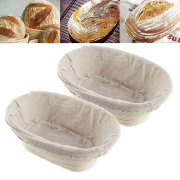 Bread Banneton Rattan Baskets-Kitchen Accessories-Tupperware 4 Sale