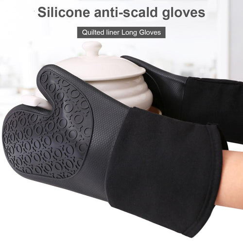 Non-Slip Silicone Oven Mitt Waterproof & Heat Resistant Kitchen Gloves-Kitchen Accessories-Tupperware 4 Sale