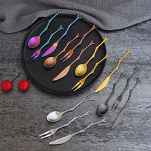 Load image into Gallery viewer, Stainless Steel Branch Pattern Knife, Spoon &amp; Fork-Dining Accessories-Tupperware 4 Sale