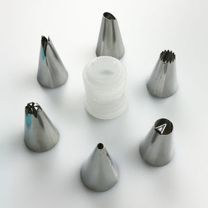 Silicone Icing Piping Cream Pastry Bag & Steel Nozzle Set-Kitchen Accessories-Tupperware 4 Sale