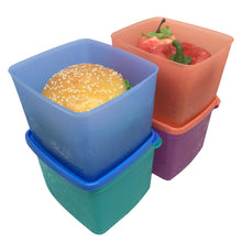 Load image into Gallery viewer, Tupperware Snowflake Medium Square Round Set of 4 - New-Chiller Storage-Tupperware 4 Sale