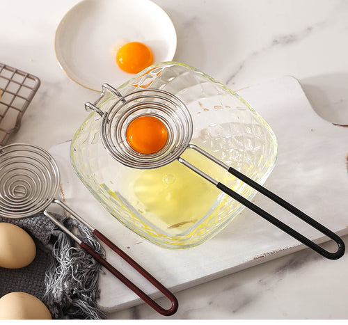 Stainless Steel Egg White Yolk Separator With Hook-Kitchen Accessories-Tupperware 4 Sale