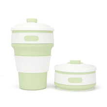 Load image into Gallery viewer, Reusable &amp; Collapsible Silicone Coffee Cup with Lid &amp; Straw 350ML-Coffee Cup-Tupperware 4 Sale