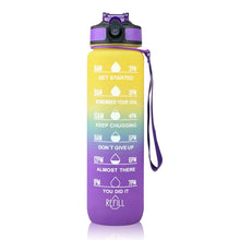 Load image into Gallery viewer, Reusable Water Bottle with Time Marker &amp; Straw For Direct Drinking - 1L-Drinking Bottles-Tupperware 4 Sale