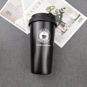 Reusable Stainless Steel Insulated Coffee Mug with Flip Top Lid-Coffee Cup-Tupperware 4 Sale