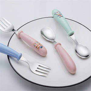 Stainless Steel Toddler Spoon & Fork Cutlery Set-Dining Accessories-Tupperware 4 Sale