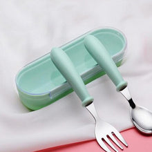 Load image into Gallery viewer, Stainless Steel Toddler Spoon &amp; Fork Cutlery Set-Dining Accessories-Tupperware 4 Sale