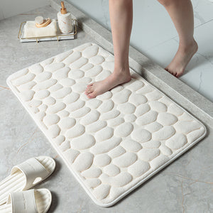 Pebble Stone Bathroom Carpet Toilet Floor Mat Door Mat-Floor Mats-Tupperware 4 Sale