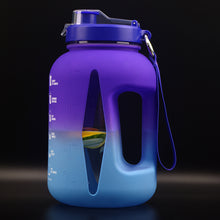Load image into Gallery viewer, Reusable &amp; Motivational Gradient Water Bottle with Time Marker Reminder - 2.2L-Drinking Bottles-Tupperware 4 Sale