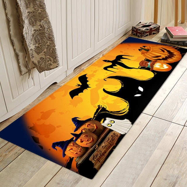 Non-Slip Halloween Party Series Printing Kitchen / Door / Bathroom Mat-Floor Mats-Tupperware 4 Sale