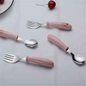 Stainless Steel Toddler Spoon & Fork Cutlery Set-Dining Accessories-Tupperware 4 Sale