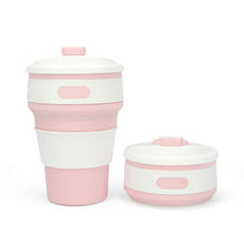 Load image into Gallery viewer, Reusable &amp; Collapsible Silicone Coffee Cup with Lid &amp; Straw 350ML-Coffee Cup-Tupperware 4 Sale