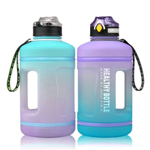 Load image into Gallery viewer, Reusable Gradient Flip Top Water Bottle with Lock &amp; Straw - 2.2L-Drinking Bottles-Tupperware 4 Sale
