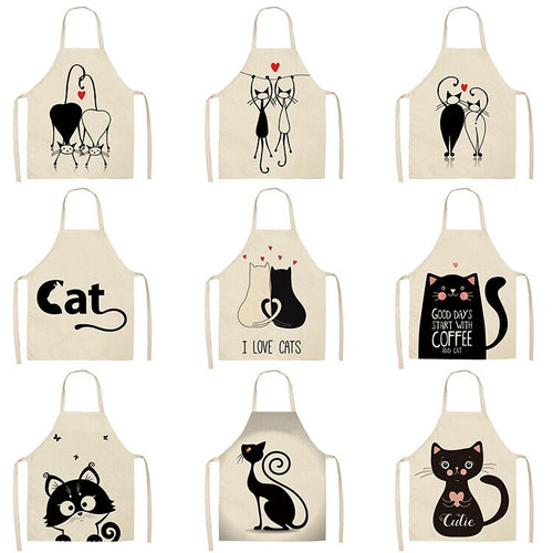 Cat Kitchen Aprons-Kitchen Accessories-Tupperware 4 Sale