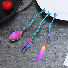 Load image into Gallery viewer, Stainless Steel Branch Pattern Knife, Spoon &amp; Fork-Dining Accessories-Tupperware 4 Sale