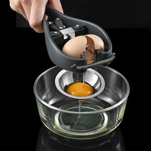 2In 1 Egg Opener + Egg Yolk Egg White Separator-Kitchen Accessories-Tupperware 4 Sale