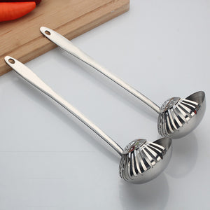 Dual-Purpose Stainless Steel Soup Spoon Colander