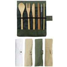 Load image into Gallery viewer, Eco Friendly Bamboo Flatware Cutlery Set-Dining Accessories-Tupperware 4 Sale