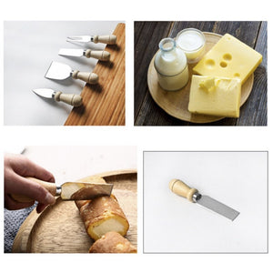 Stainless Steel Cheese Knives Set With Bamboo Wooden Handle-Kitchen Accessories-Tupperware 4 Sale