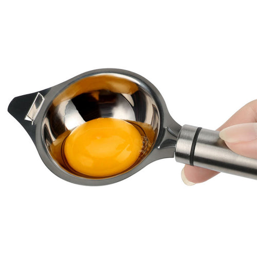 Stainless Steel Egg White Yolk Separator With Hook & Opener-Kitchen Accessories-Tupperware 4 Sale
