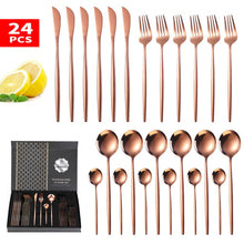 Load image into Gallery viewer, Elegant Knife, Spoon, Teaspoon &amp; Fork Cutlery Set with Gift Box-Dining Accessories-Tupperware 4 Sale
