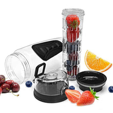 Load image into Gallery viewer, BPA/BPS Free &amp; Dishwasher Safe Water Bottle 1L with Fruit Infuser-Drinking Bottles-Tupperware 4 Sale