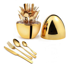 Load image into Gallery viewer, Eggcellent Cutlery Set: 24-Piece Knife and Fork Set