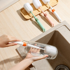 Retractable Sponge Cleaning Brush-Brush-Tupperware 4 Sale