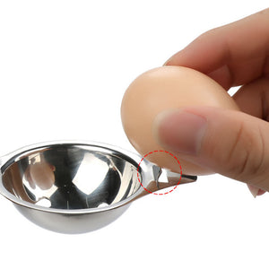 Stainless Steel Egg White Yolk Separator With Hook & Opener-Kitchen Accessories-Tupperware 4 Sale