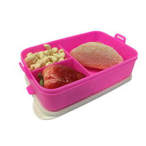 Tupperware Click To Go Lunch Box - Neon Pink-Lunch Box-Tupperware 4 Sale