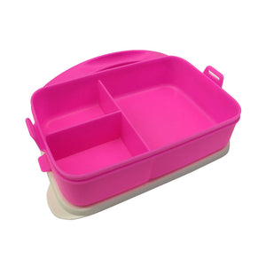 Tupperware Click To Go Lunch Box - Neon Pink-Lunch Box-Tupperware 4 Sale