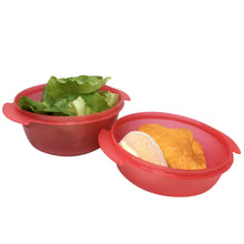 Load image into Gallery viewer, Tupperware Microwaveable CrystalWave Bowl Set With Strap-Lunch Box-Tupperware 4 Sale
