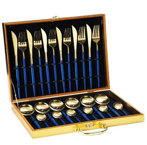 Luxury Knife, Spoon, Teaspoon & Fork Cutlery Set with Gift Box-Dining Accessories-Tupperware 4 Sale