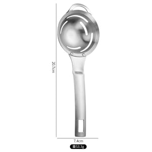 Long Handle With Hole Stainless Steel Egg Yolk Separator-Kitchen Accessories-Tupperware 4 Sale