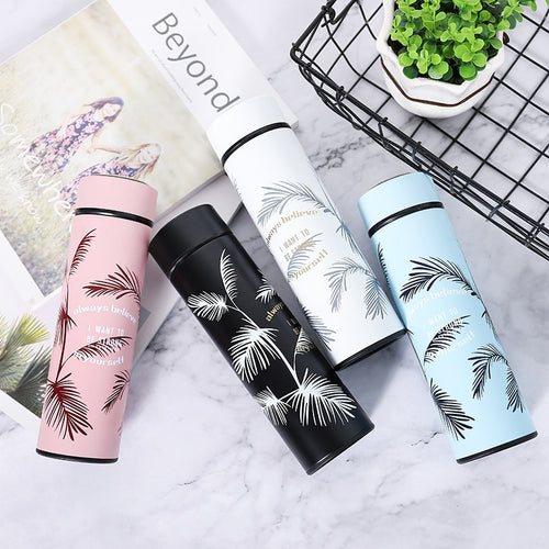 Feather Print Stainless Steel Insulated Water Bottle 500ml-Insulated Water Bottle-Tupperware 4 Sale