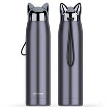 Load image into Gallery viewer, Cute Cat Ears Stainless Steel Insulated Water Bottle 320ml-Insulated Water Bottle-Tupperware 4 Sale