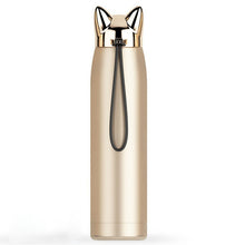 Load image into Gallery viewer, Cute Cat Ears Stainless Steel Insulated Water Bottle 320ml-Insulated Water Bottle-Tupperware 4 Sale