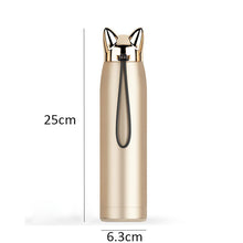 Load image into Gallery viewer, Cute Cat Ears Stainless Steel Insulated Water Bottle 320ml-Insulated Water Bottle-Tupperware 4 Sale