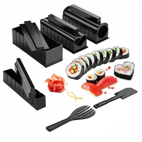 10 Pcs/Set DIY Sushi Roll Making Kit-Kitchen Accessories-Tupperware 4 Sale