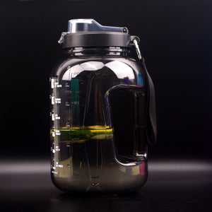 Reusable & Motivational Gradient Water Bottle with Time Marker Reminder - 2.2L-Drinking Bottles-Tupperware 4 Sale