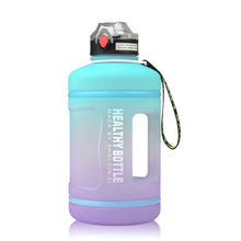 Load image into Gallery viewer, Reusable Gradient Flip Top Water Bottle with Lock &amp; Straw - 2.2L-Drinking Bottles-Tupperware 4 Sale