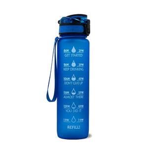 Reusable & Motivational Water Bottle with Time Marker Reminder & Infuser - 1L-Drinking Bottles-Tupperware 4 Sale