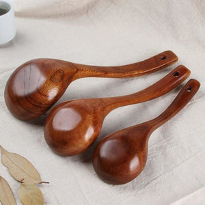 Long Handled Wooden Soup Spoons-Kitchen Accessories-Tupperware 4 Sale