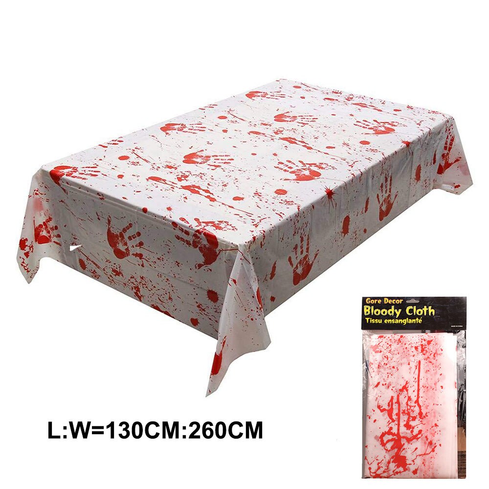 Halloween Decorations Horror Blood Handprint Tablecloth / Apron-Kitchen Accessories-Tupperware 4 Sale