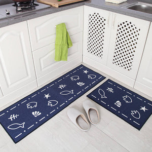 Non-Slip Kitchen Pattern Design 2 Pieces Kitchen Mat Set-Floor Mats-Tupperware 4 Sale