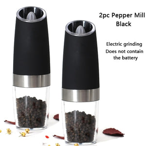 Electric Automatic Stainless Steel Pepper Mill / Salt Grinder with LED Light-Kitchen Accessories-Tupperware 4 Sale