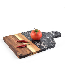 Load image into Gallery viewer, Marble and Acacia Wood Non Slip Kitchen Cutting Board / Pizza Tray-Kitchen Accessories-Tupperware 4 Sale