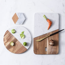 Load image into Gallery viewer, Marble and Acacia Wood Non Slip Kitchen Cutting Board-Kitchen Accessories-Tupperware 4 Sale